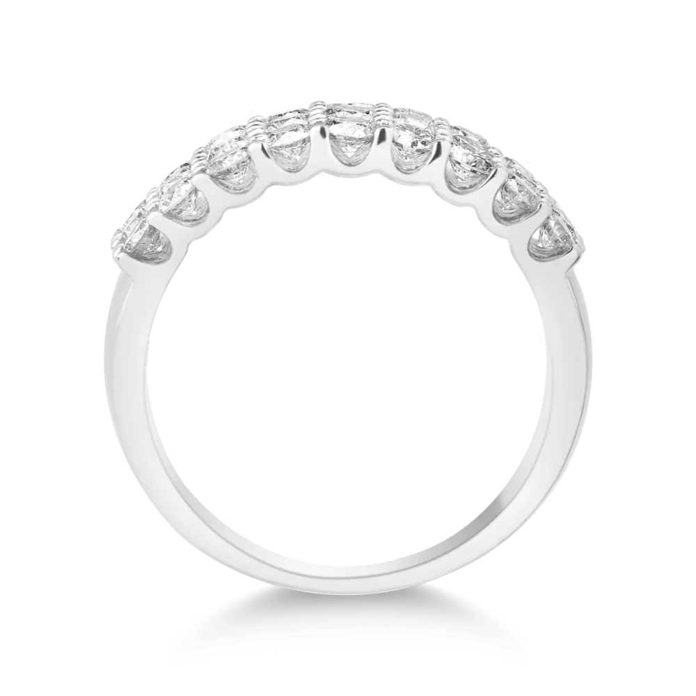 Inel din aur alb cu diamante de 1ct - imagine 2