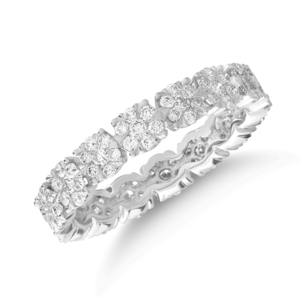 Inel din aur alb cu diamante de 1ct