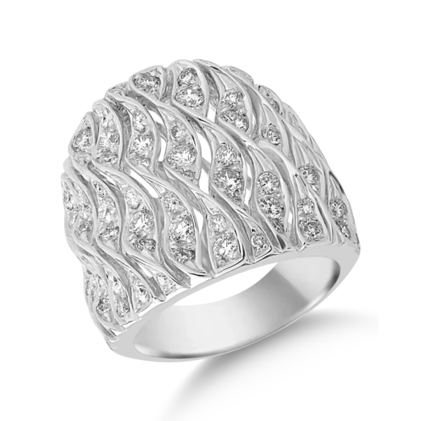 Inel din aur alb cu diamante de 2.60ct