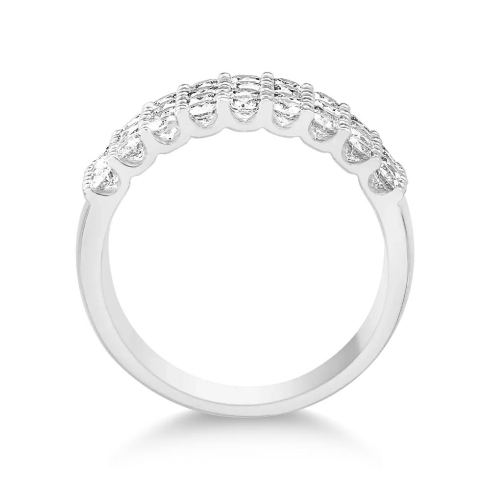 Inel din aur alb cu diamante de 2ct - imagine 2