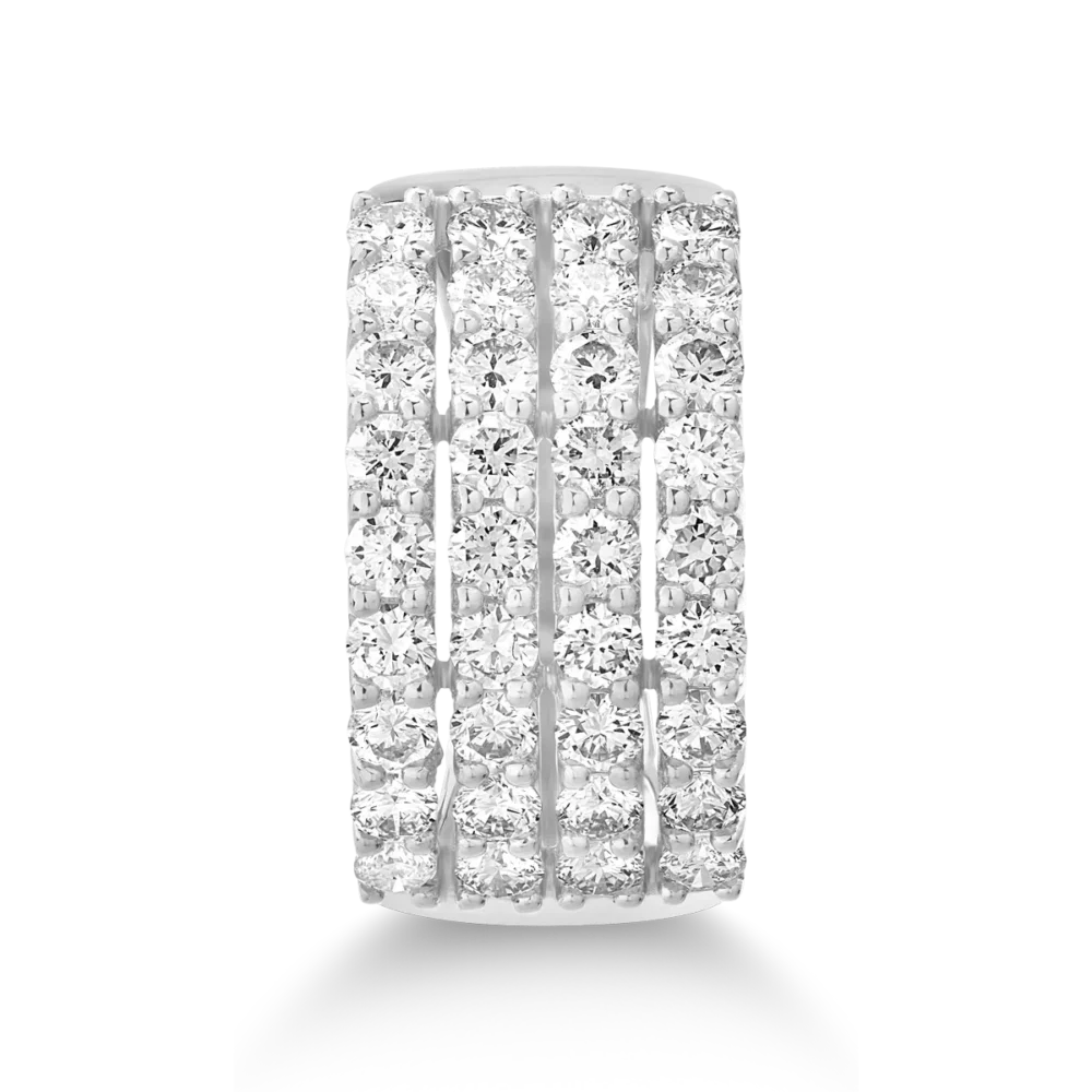 Inel din aur alb cu diamante de 2ct - imagine 3