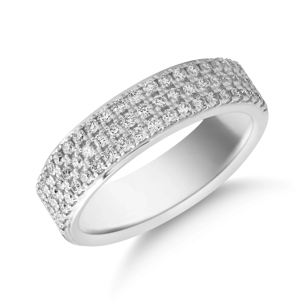 Inel din aur alb cu diamante de 0.48ct