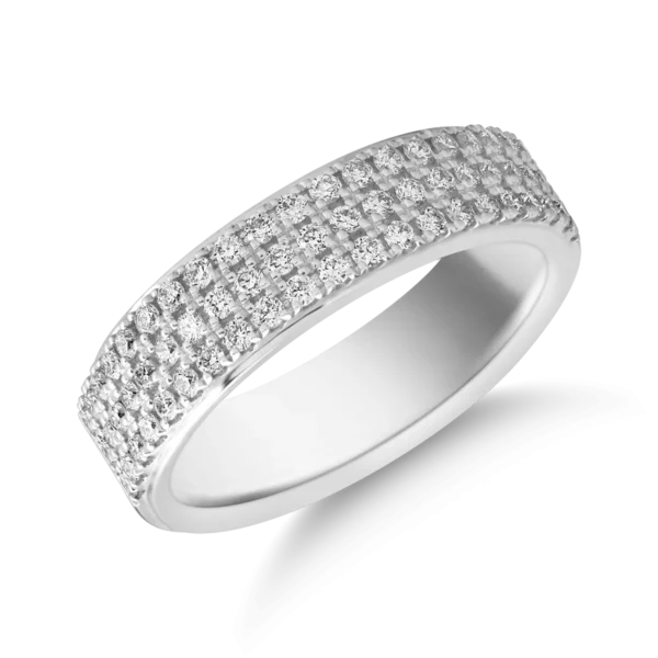 Inel din aur alb cu safir roz de 0.43ct si diamante de 0.25ct