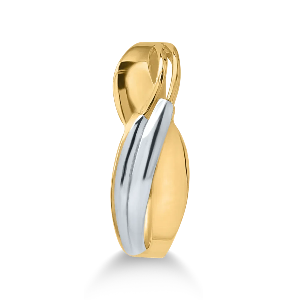 Inel din aur alb-galben - imagine 2