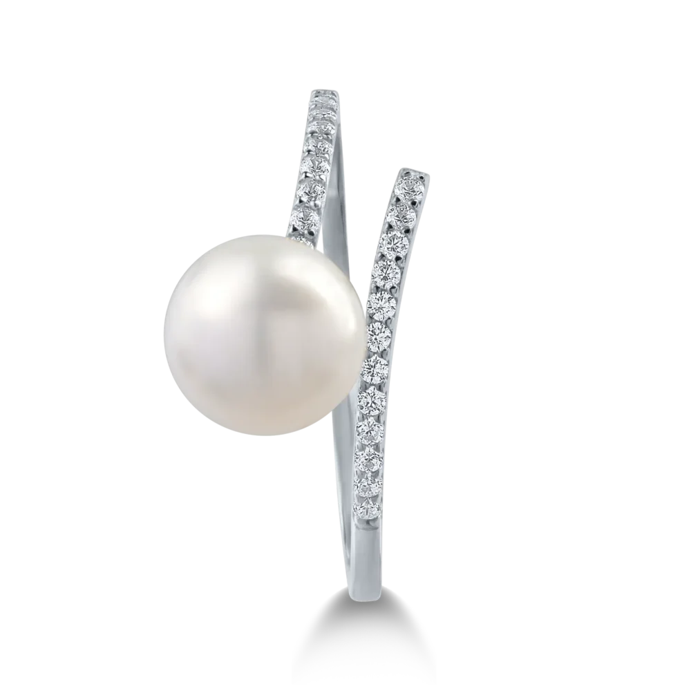 Inel din aur alb - imagine 2