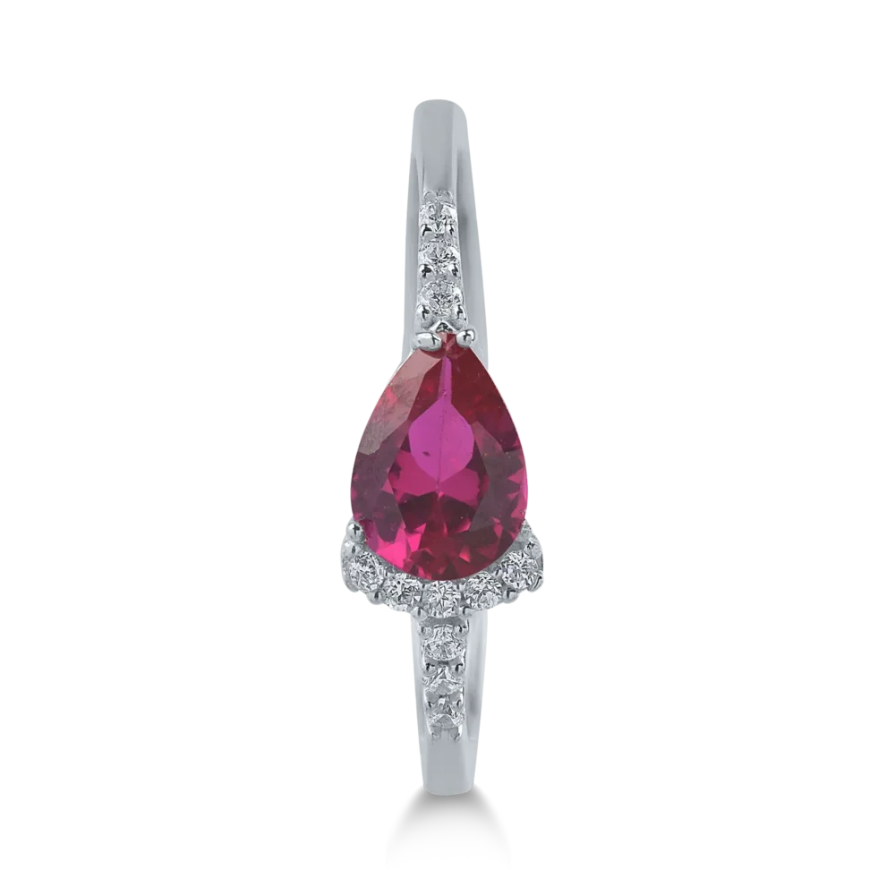 Inel din aur alb - imagine 2