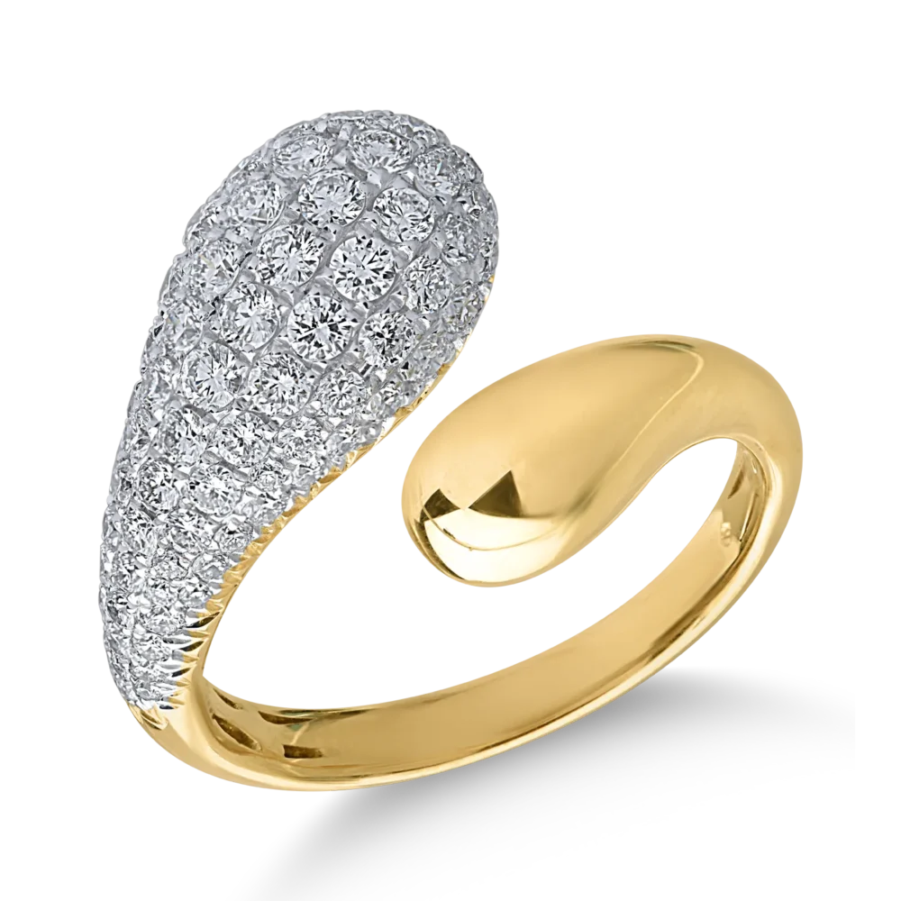 Inel din aur galben cu diamante de 1.15ct