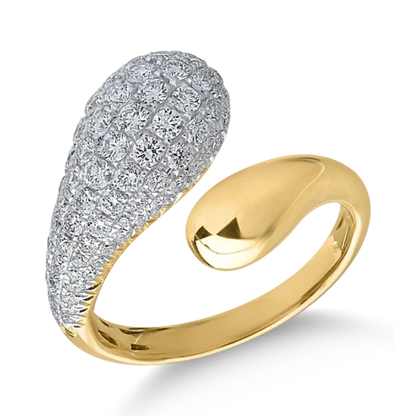 Inel din aur galben cu diamante de 1.15ct