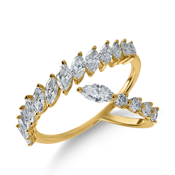 Inel din aur galben cu diamante de 1.22ct