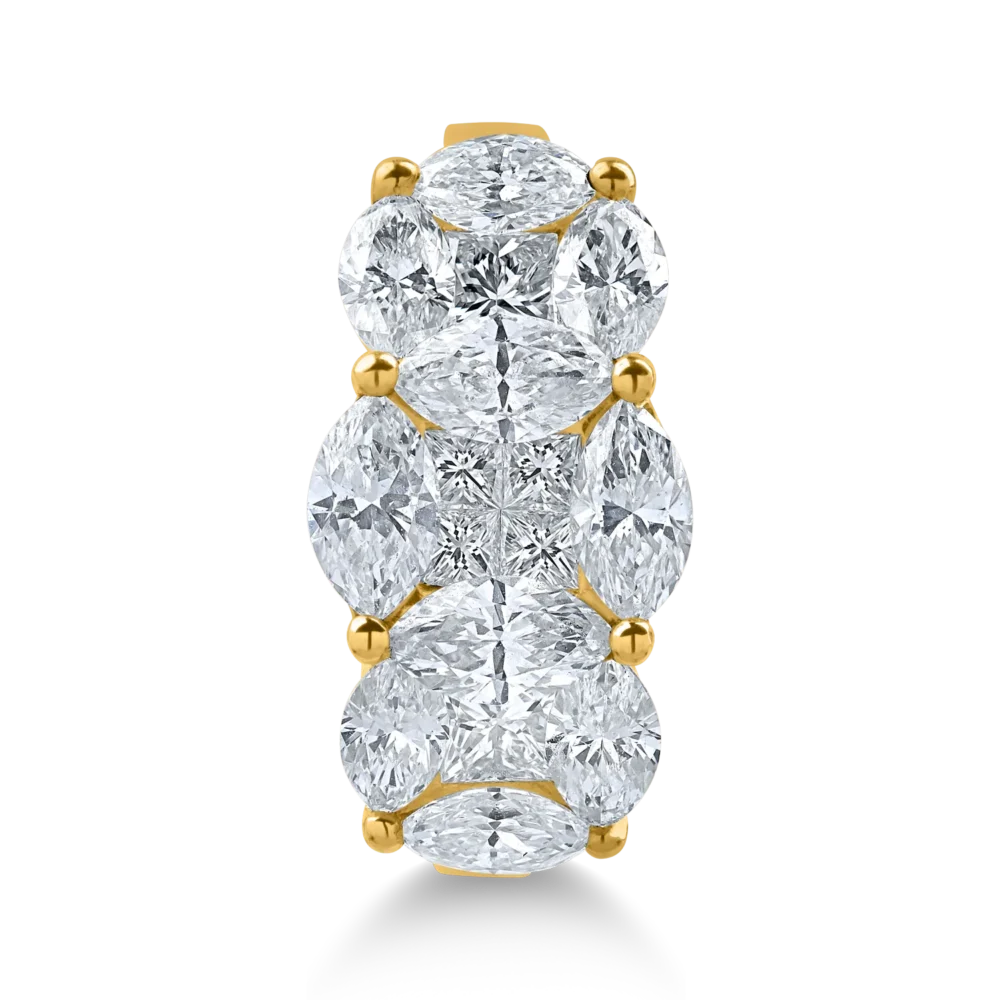 Inel din aur galben cu diamante de 2.26ct - imagine 3