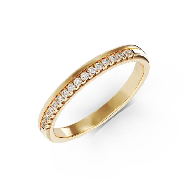 Inel din aur galben cu diamante de 0.11ct