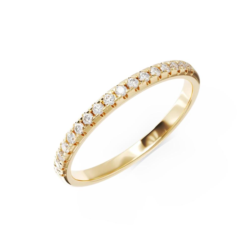 Inel din aur galben cu diamante de 0.17ct