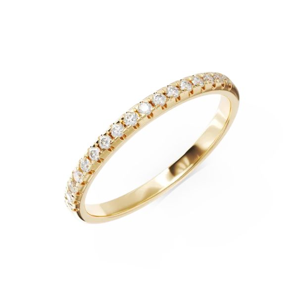 Inel din aur galben cu diamante de 0.17ct