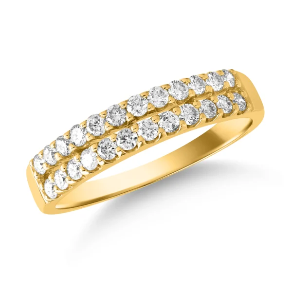 Inel din aur galben cu diamante de 0.504ct