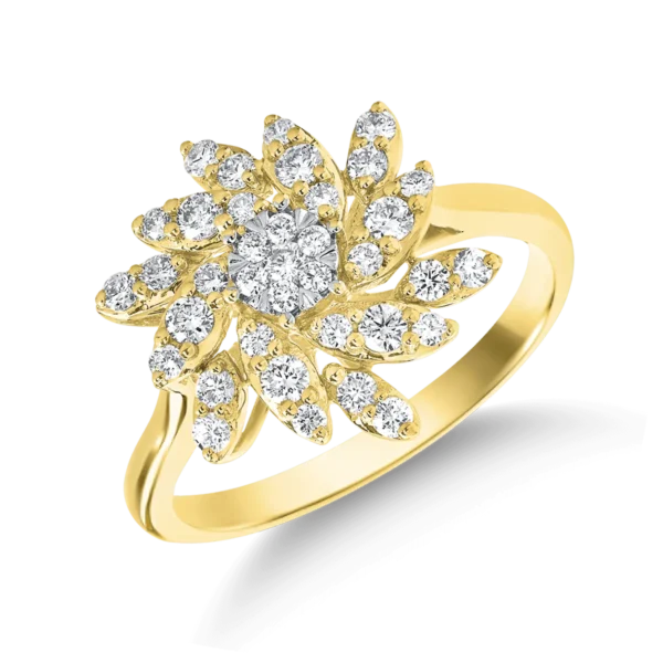 Inel din aur galben cu diamante de 0.5ct