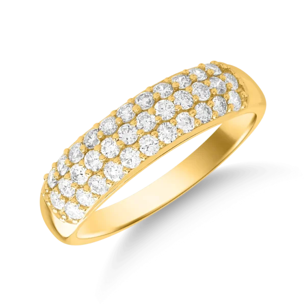 Inel din aur galben cu diamante de 0.748ct