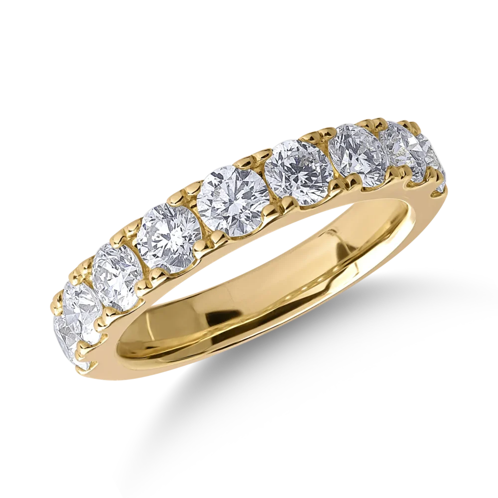 Inel din aur galben cu diamante de 1.5ct