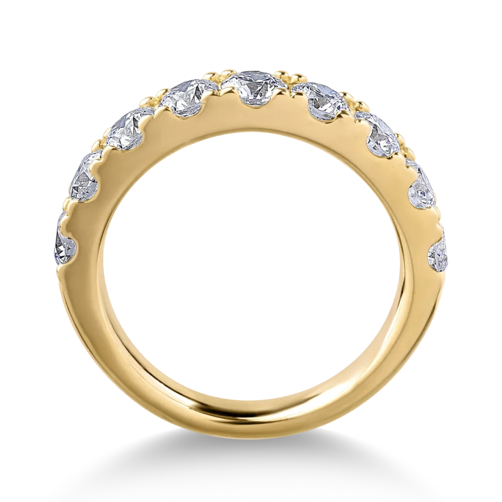 Inel din aur galben cu diamante de 1.5ct - imagine 2