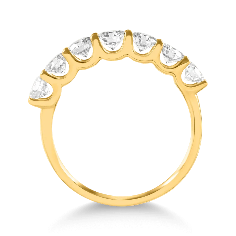 Inel din aur galben cu diamante de 1ct - imagine 2