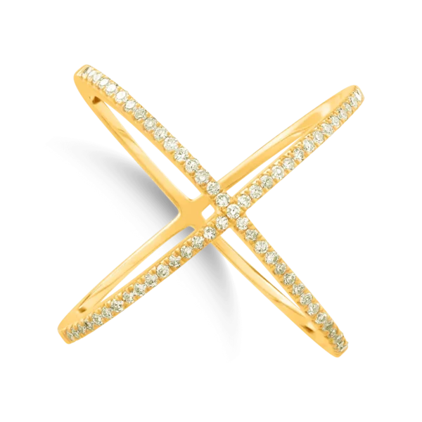 Inel din aur galben cu diamante de 0.29ct