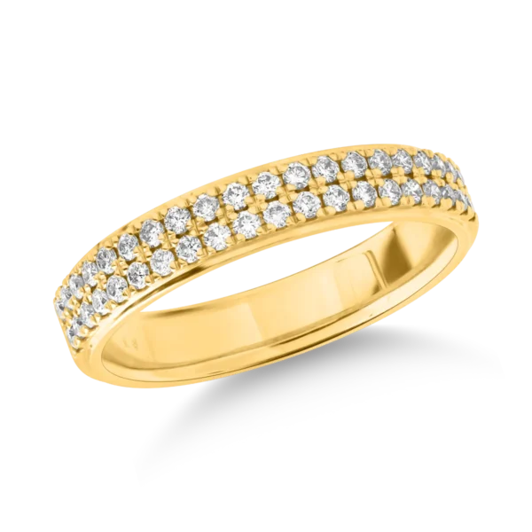 Inel din aur galben cu diamante de 0.35ct