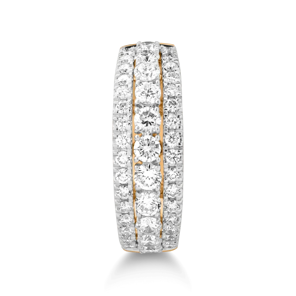 Inel din aur galben cu diamante de 0.988ct - imagine 3