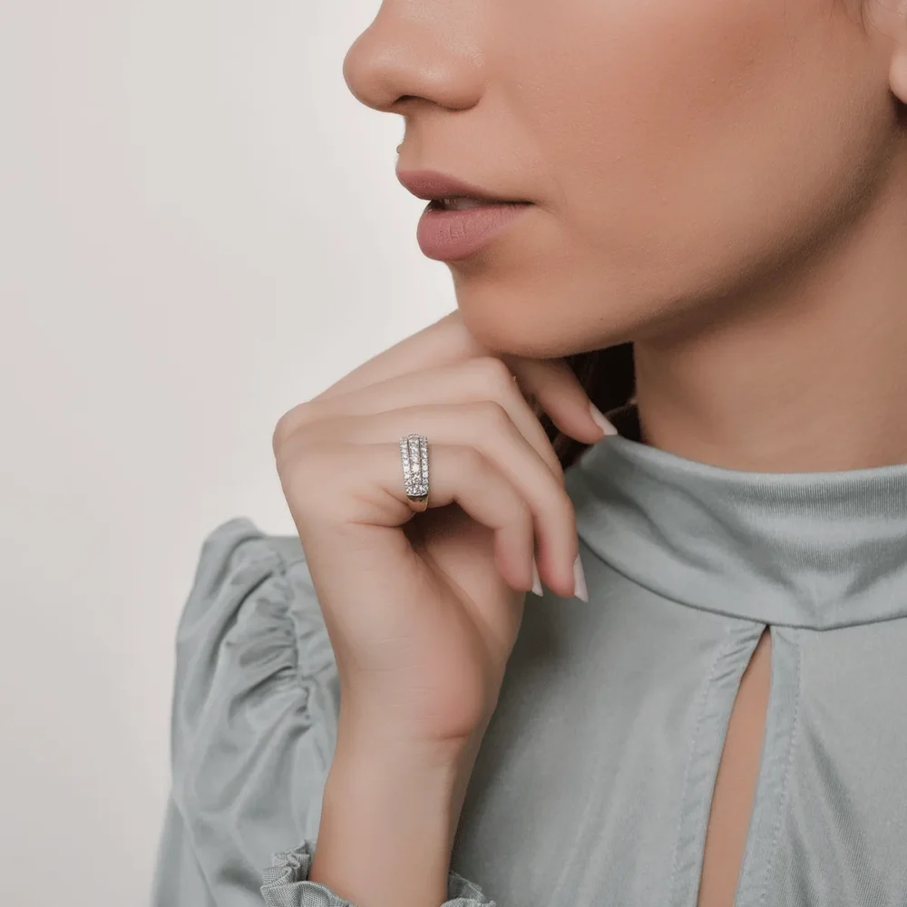 Inel din aur galben cu diamante de 0.988ct - imagine 4