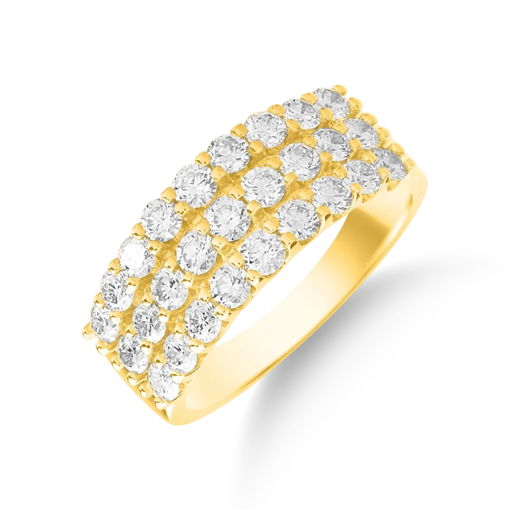 Inel din aur galben cu diamante de 1ct