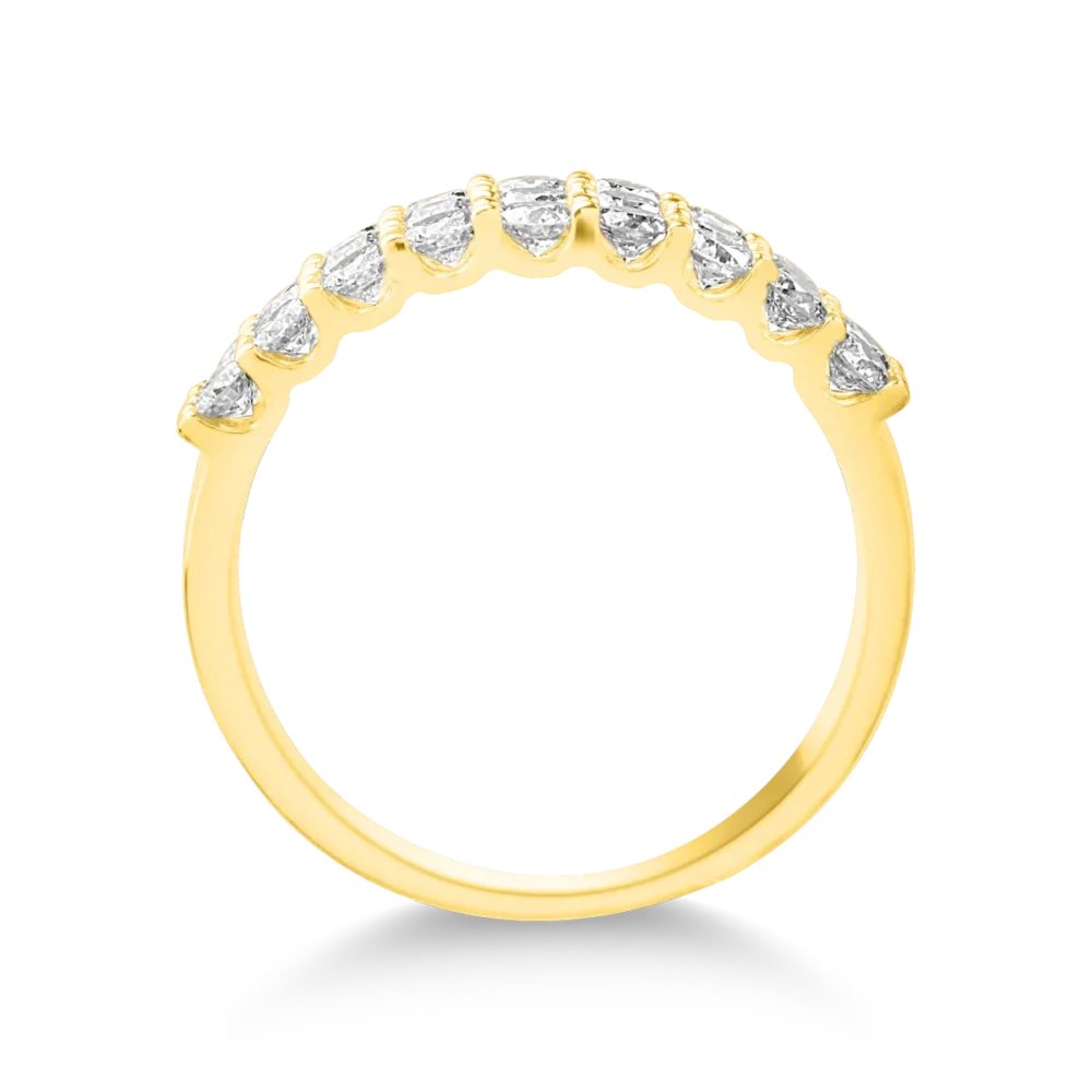 Inel din aur galben cu diamante de 1ct - imagine 2