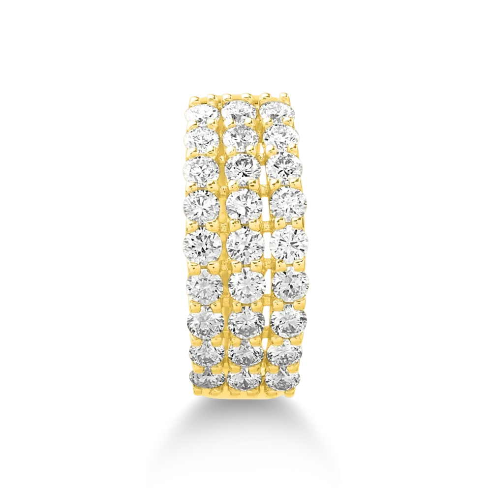 Inel din aur galben cu diamante de 1ct - imagine 3