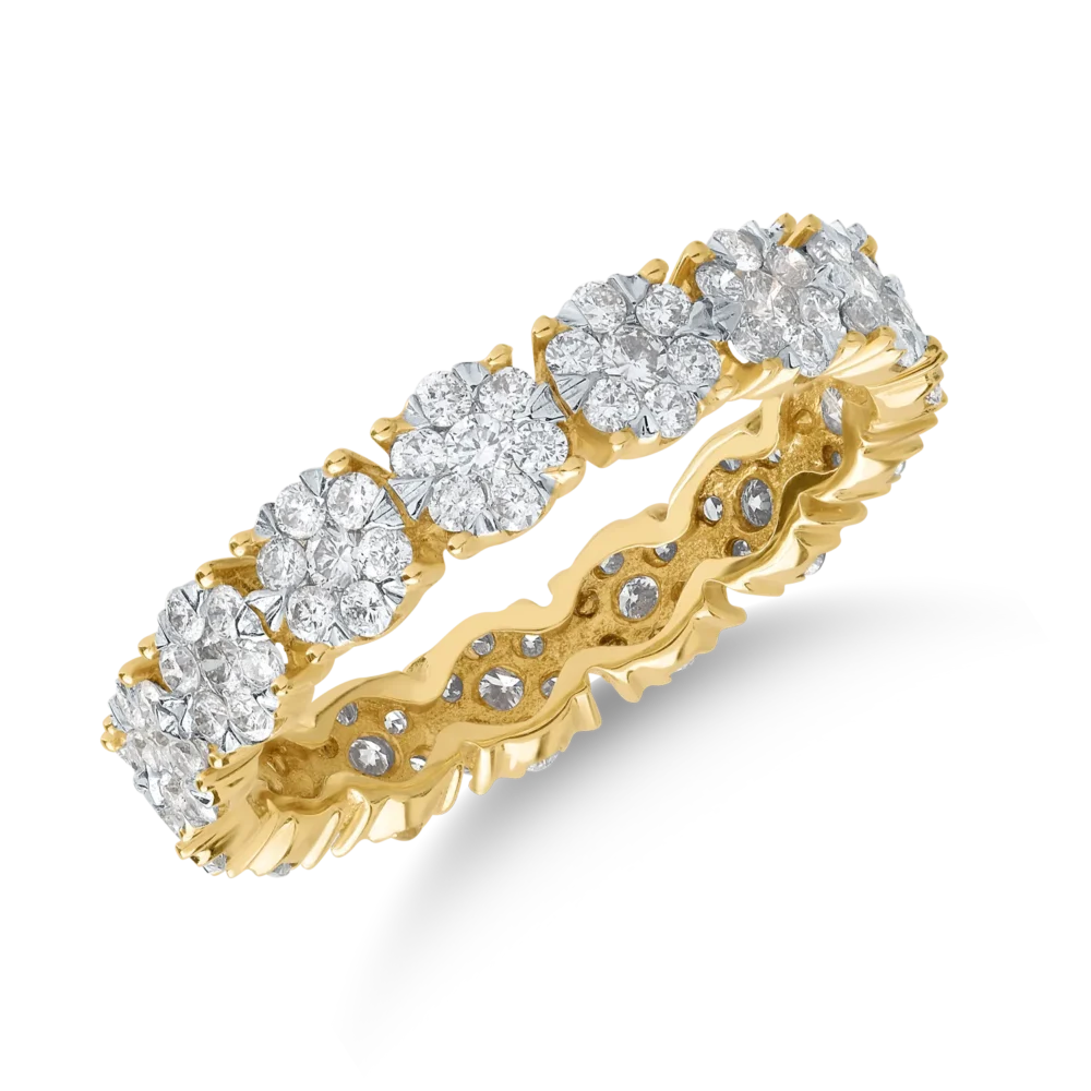 Inel din aur galben cu diamante de 1ct