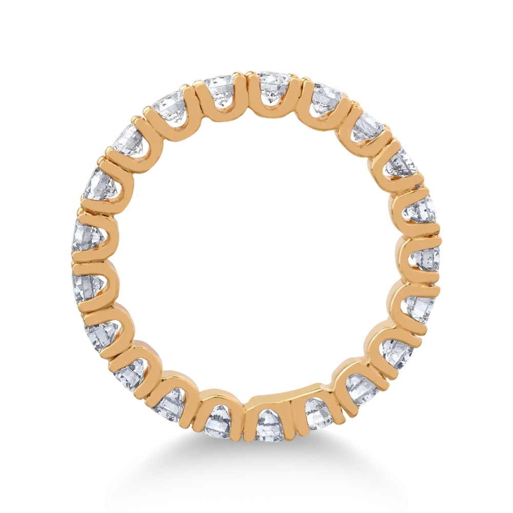 Inel din aur galben cu diamante de 2ct - imagine 2