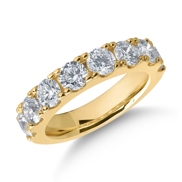 Inel din aur galben cu diamante de 2ct