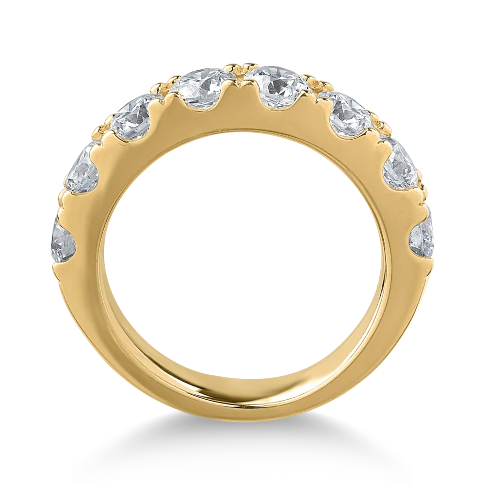 Inel din aur galben cu diamante de 2ct - imagine 2