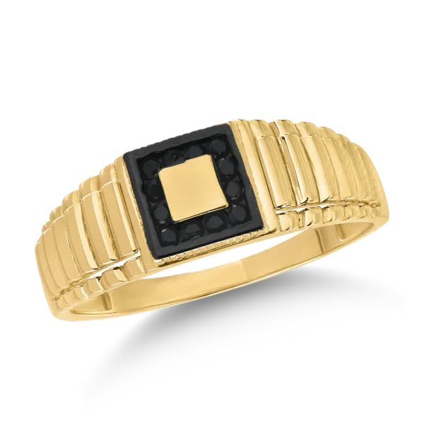 Inel din aur galben pentru barbati