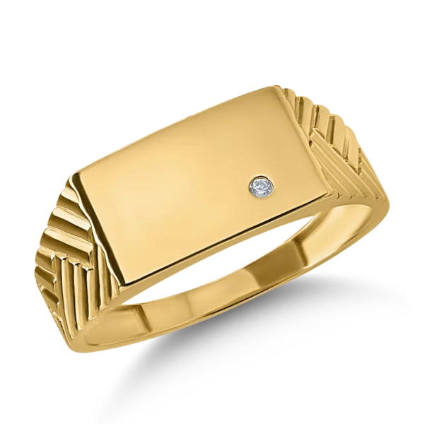 Inel din aur galben pentru barbati