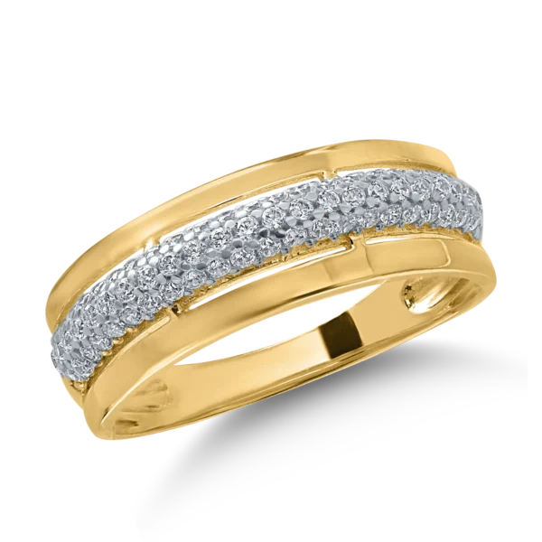 inel aur galben cu pietre