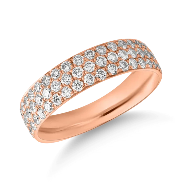 Inel din aur roz cu diamante de 0.92ct