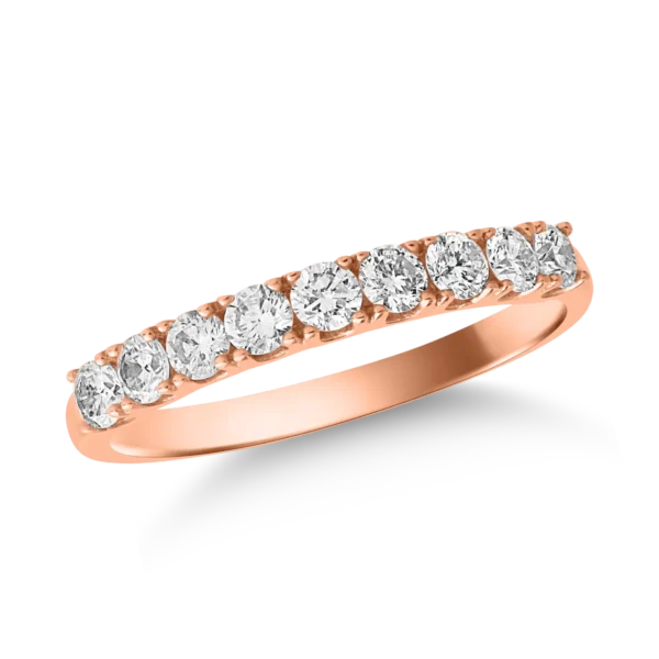 Inel din aur roz cu diamante de 0.5ct