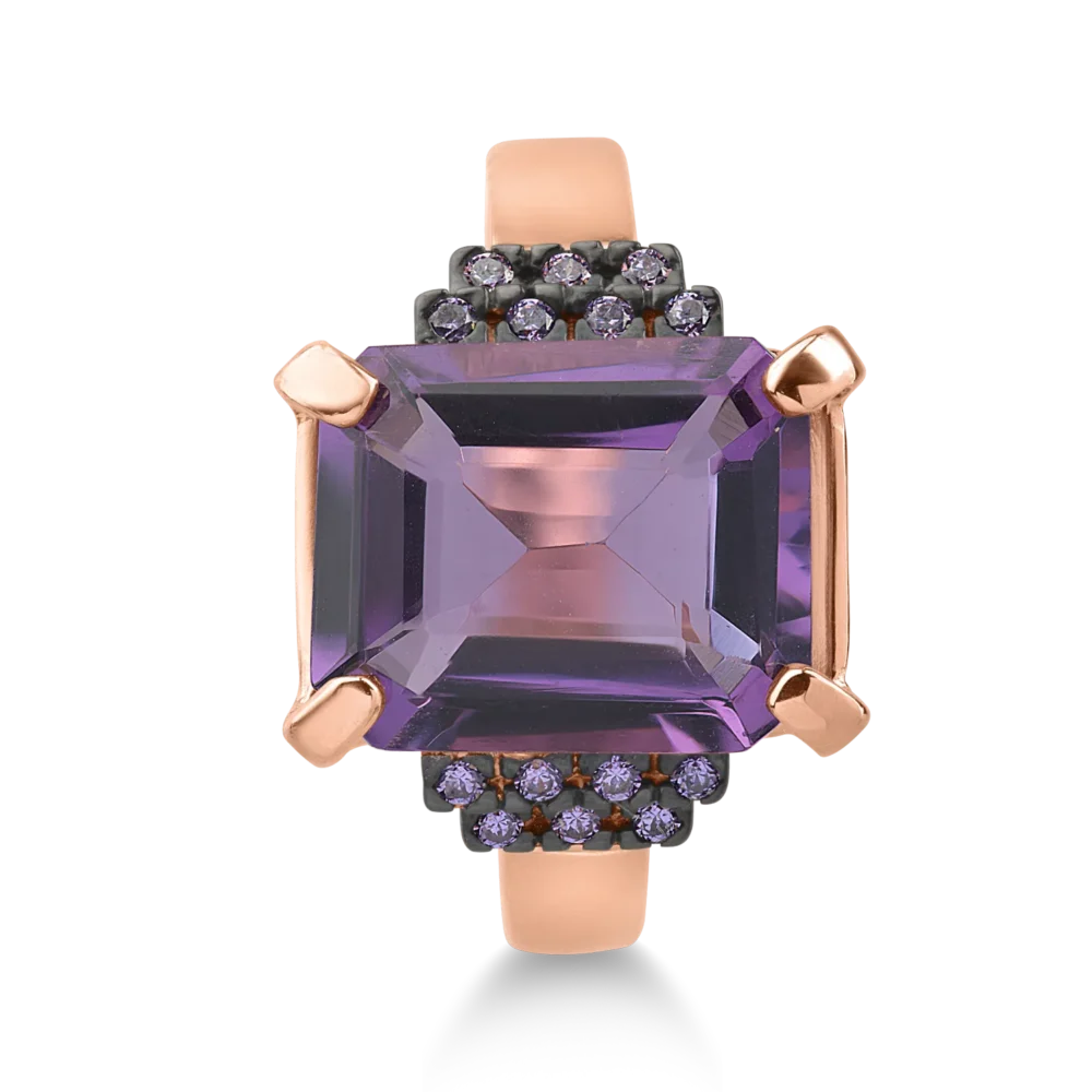 Inel din aur roz - imagine 2