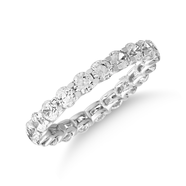 Inel infinity din aur alb