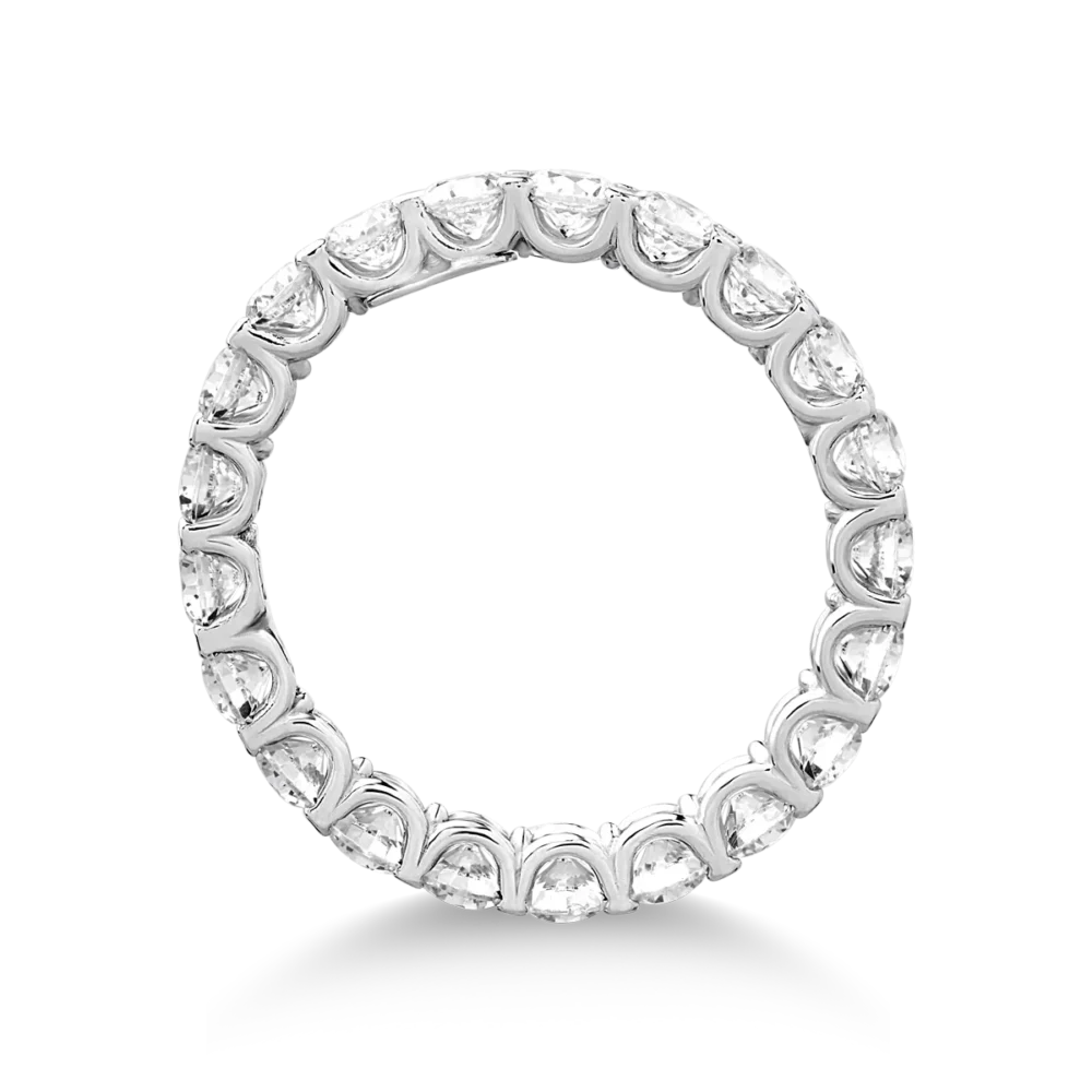 Inel infinity din aur alb - imagine 2