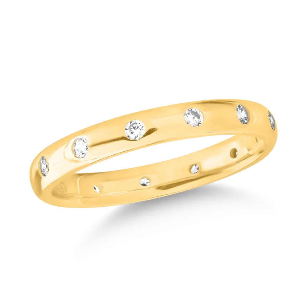 Inel eternity din aur galben