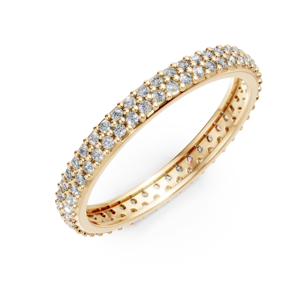 Inel eternity din aur galben