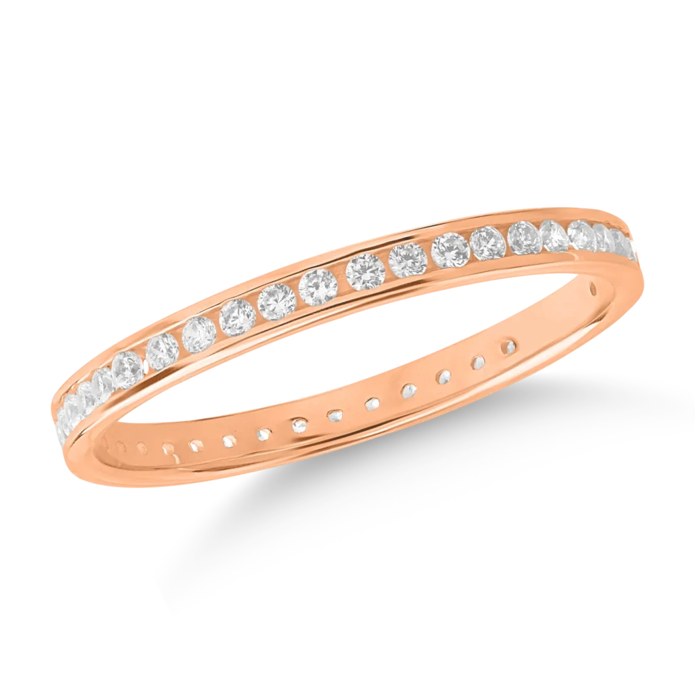 Inel eternity din aur roz