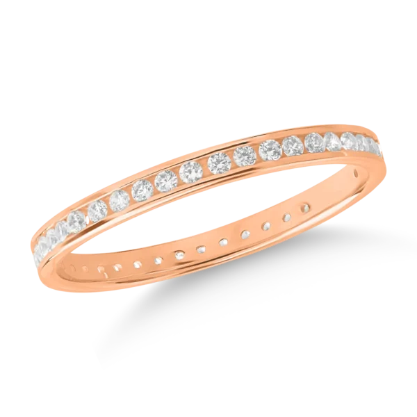 Inel eternity din aur roz