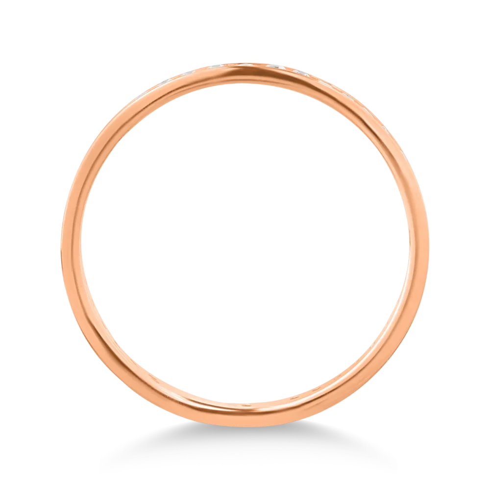 Inel eternity din aur roz - imagine 2
