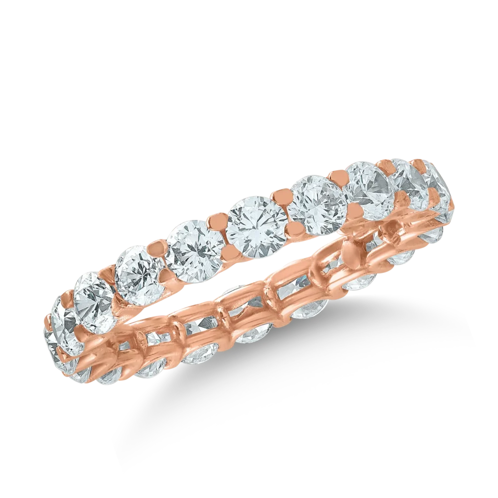 Inel eternity din aur roz