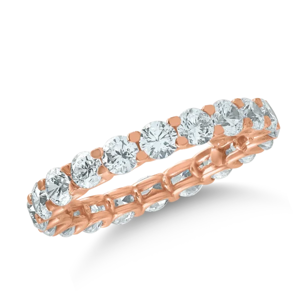 Inel eternity din aur roz