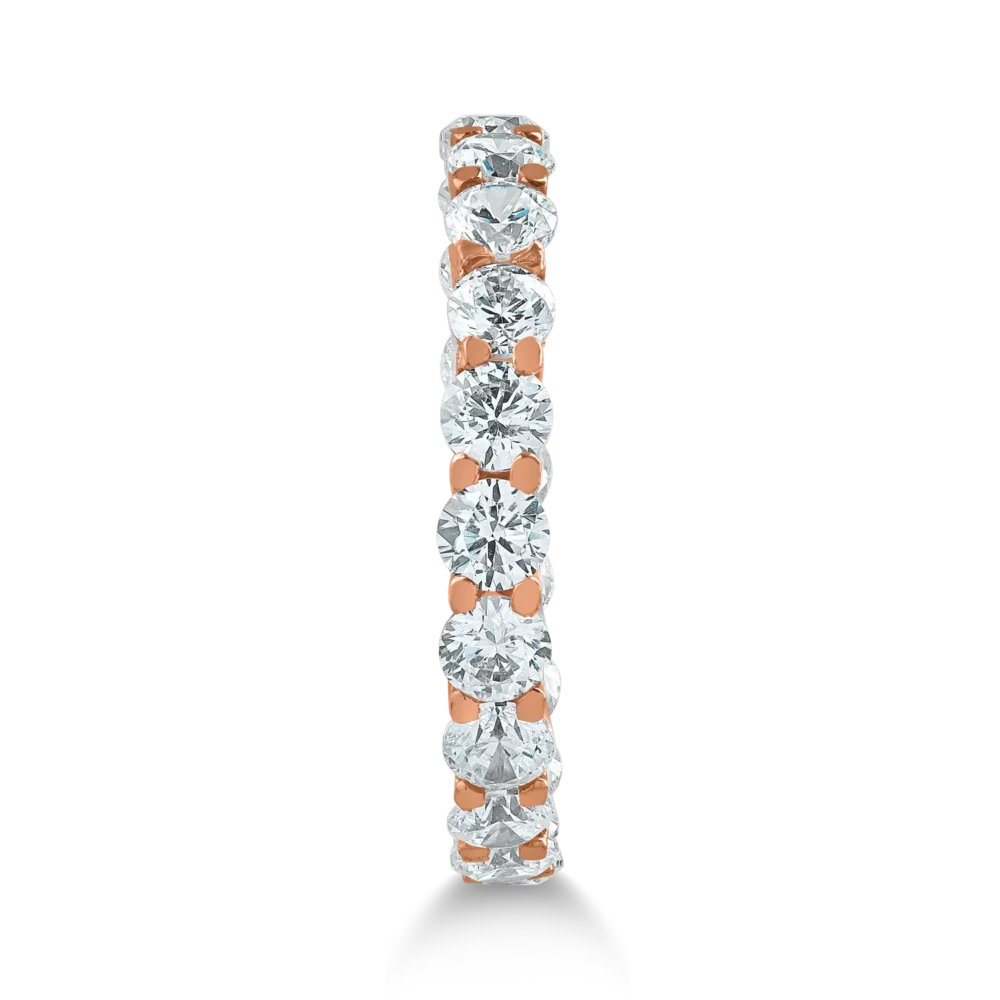 Inel eternity din aur roz - imagine 2